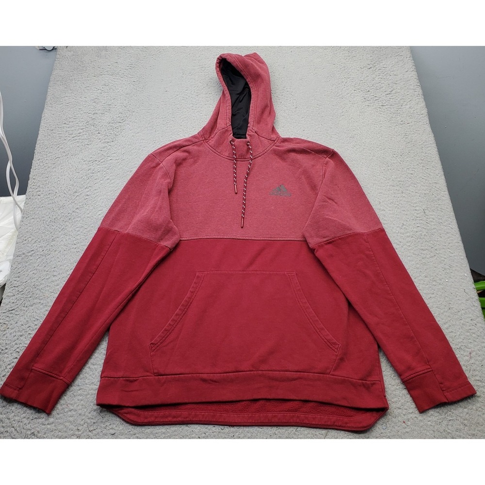 Adidas Original Hoodie Mens Large Multi Long Sleeve‎ Drawstring Kangaroo Pockets